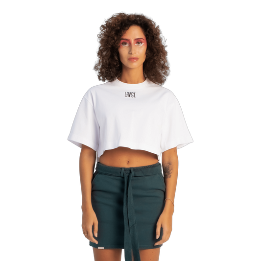 CLASSIC CROP TOP T-SHIRTS , OFF-WHITE