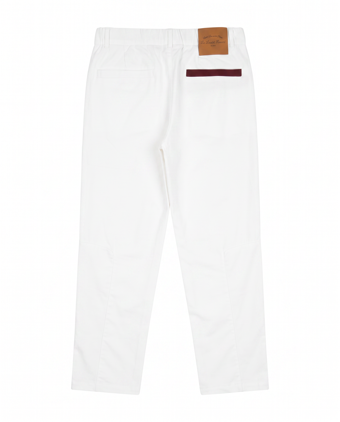 Linen Straight Cut Signature Trouser Back