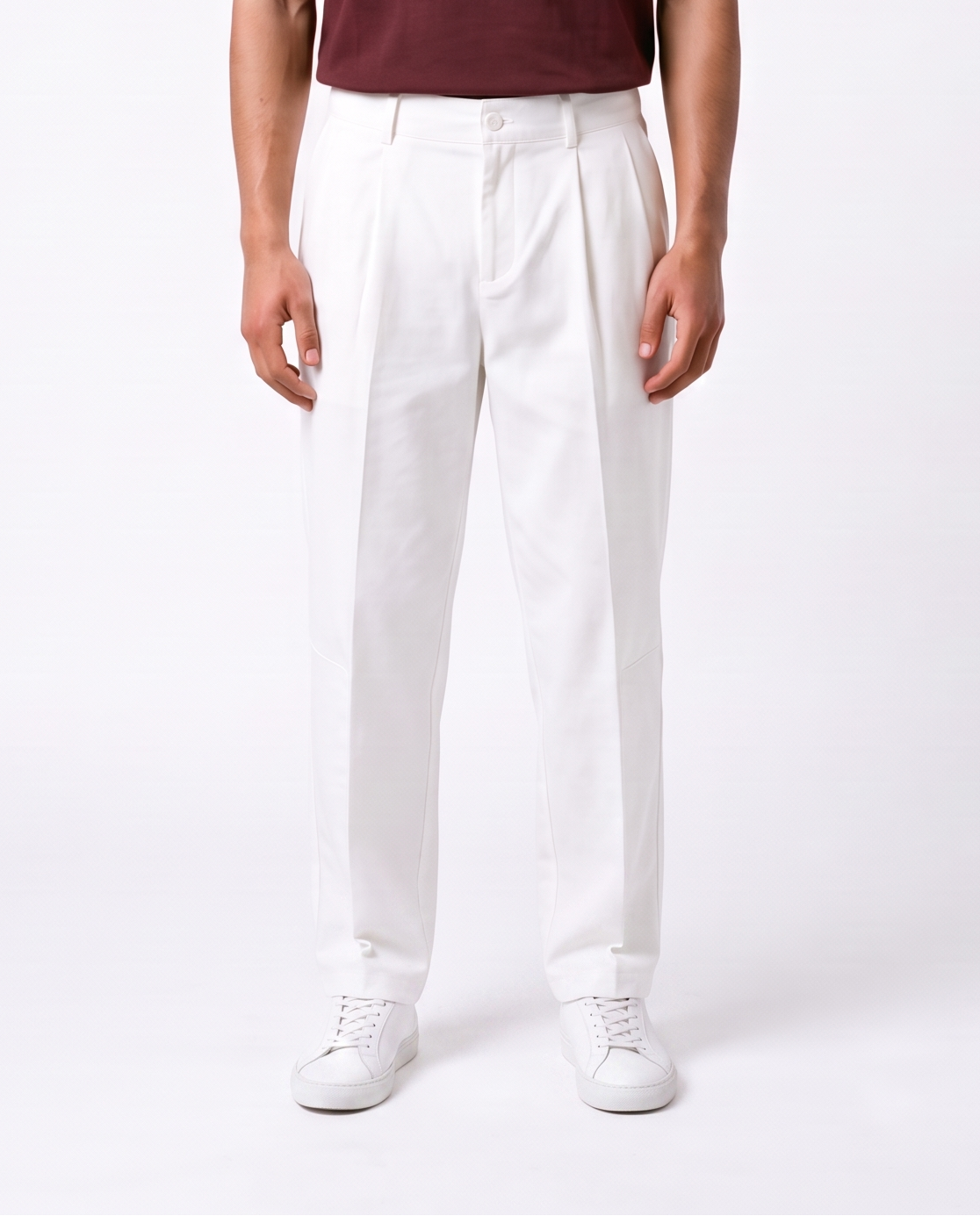 Linen Straight Cut Signature Trouser